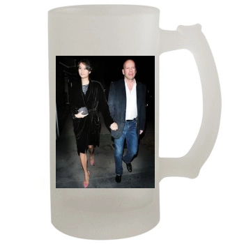 Bruce Willis and Emma Heming 16oz Frosted Beer Stein