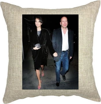 Bruce Willis and Emma Heming Pillow