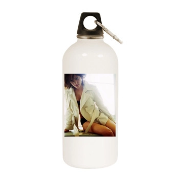 Asia Argento White Water Bottle With Carabiner