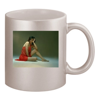 Asia Argento 11oz Metallic Silver Mug