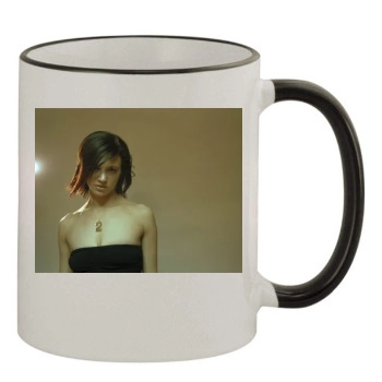 Asia Argento 11oz Colored Rim & Handle Mug