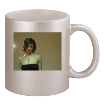 Asia Argento 11oz Metallic Silver Mug