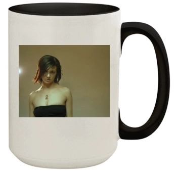 Asia Argento 15oz Colored Inner & Handle Mug