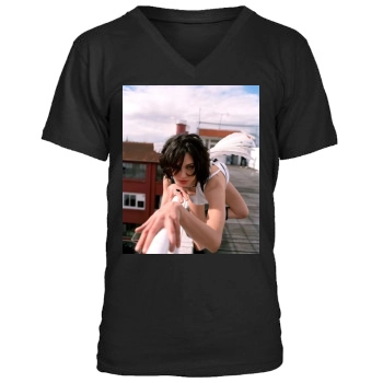 Asia Argento Men's V-Neck T-Shirt