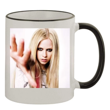 Avril Lavigne 11oz Colored Rim & Handle Mug