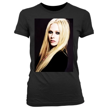 Avril Lavigne Women's Junior Cut Crewneck T-Shirt