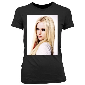 Avril Lavigne Women's Junior Cut Crewneck T-Shirt