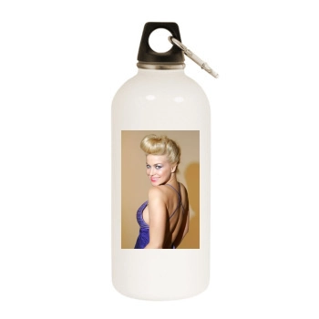 Carmen Electra White Water Bottle With Carabiner