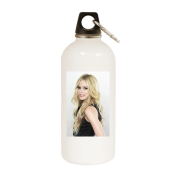 Avril Lavigne White Water Bottle With Carabiner