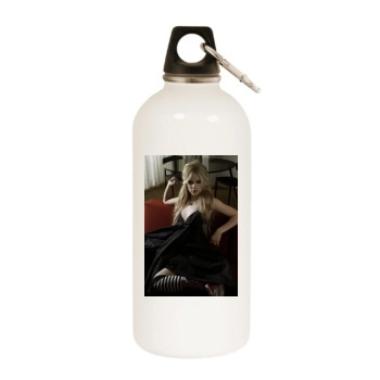 Avril Lavigne White Water Bottle With Carabiner