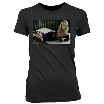 Avril Lavigne Women's Junior Cut Crewneck T-Shirt