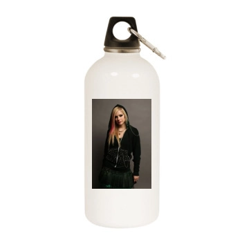 Avril Lavigne White Water Bottle With Carabiner