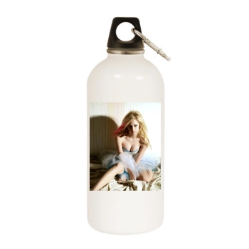 Avril Lavigne White Water Bottle With Carabiner