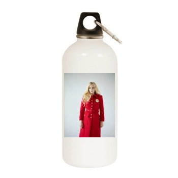 Avril Lavigne White Water Bottle With Carabiner