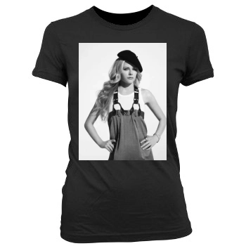 Avril Lavigne Women's Junior Cut Crewneck T-Shirt