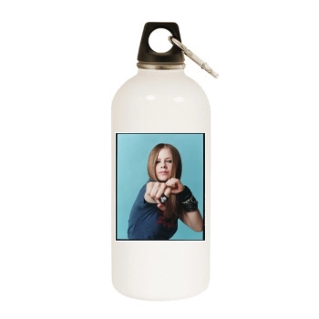 Avril Lavigne White Water Bottle With Carabiner