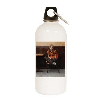 Avril Lavigne White Water Bottle With Carabiner