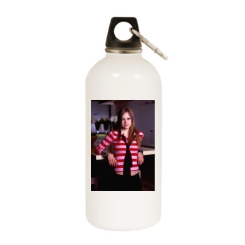 Avril Lavigne White Water Bottle With Carabiner