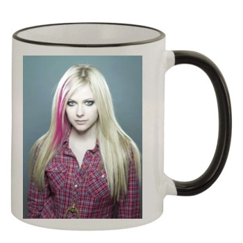 Avril Lavigne 11oz Colored Rim & Handle Mug