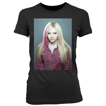 Avril Lavigne Women's Junior Cut Crewneck T-Shirt