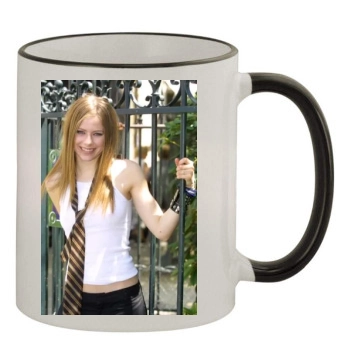 Avril Lavigne 11oz Colored Rim & Handle Mug