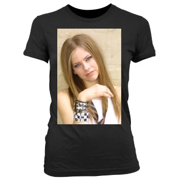 Avril Lavigne Women's Junior Cut Crewneck T-Shirt