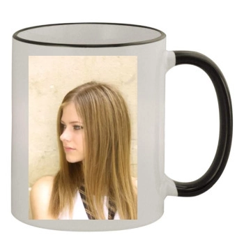 Avril Lavigne 11oz Colored Rim & Handle Mug