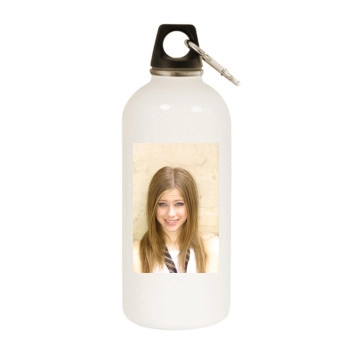 Avril Lavigne White Water Bottle With Carabiner