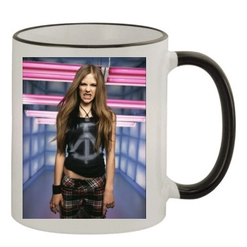 Avril Lavigne 11oz Colored Rim & Handle Mug