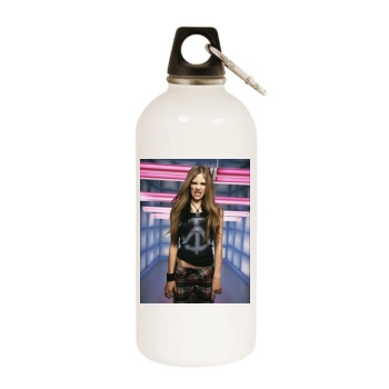 Avril Lavigne White Water Bottle With Carabiner