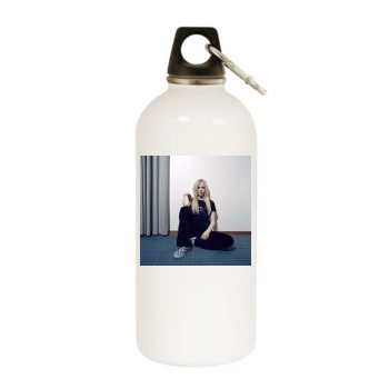 Avril Lavigne White Water Bottle With Carabiner