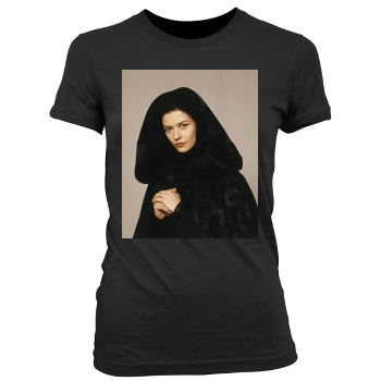 Catherine Zeta-Jones Women's Junior Cut Crewneck T-Shirt