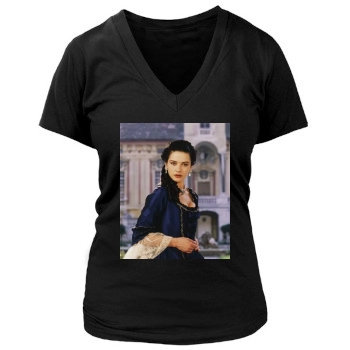 Catherine Zeta-Jones Women's Deep V-Neck TShirt