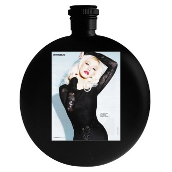 Christina Aguilera Round Flask