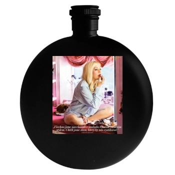 Christina Aguilera Round Flask