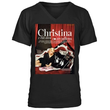 Christina Aguilera Men's V-Neck T-Shirt