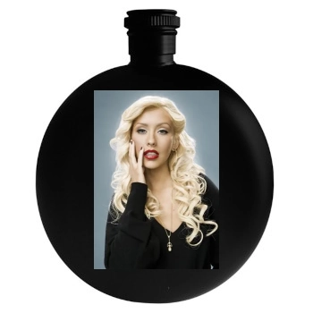 Christina Aguilera Round Flask