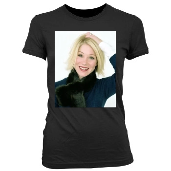 Christina Applegate Women's Junior Cut Crewneck T-Shirt