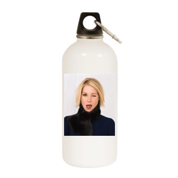 Christina Applegate White Water Bottle With Carabiner