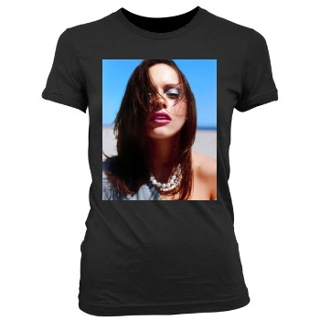 Christina Ricci Women's Junior Cut Crewneck T-Shirt