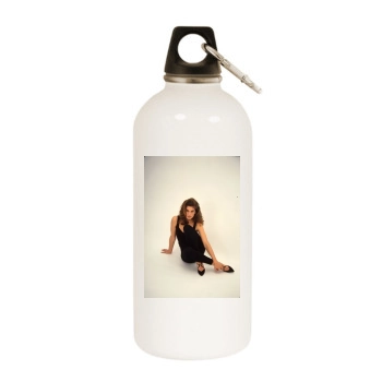 Cindy Crawford White Water Bottle With Carabiner