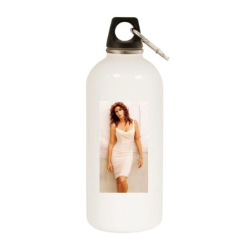 Cindy Crawford White Water Bottle With Carabiner