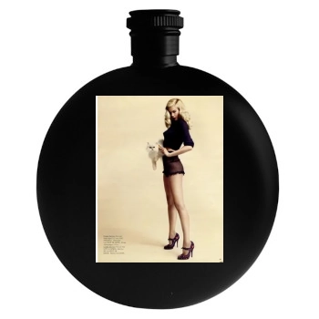 Claudia Schiffer Round Flask