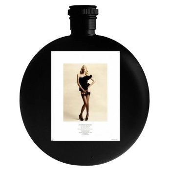 Claudia Schiffer Round Flask