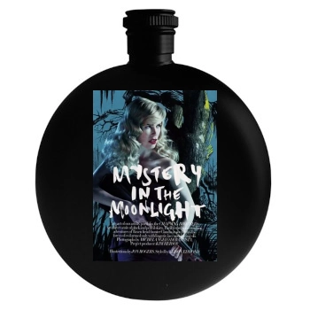 Claudia Schiffer Round Flask