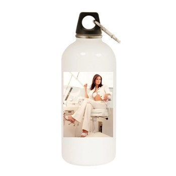 Courteney Cox White Water Bottle With Carabiner