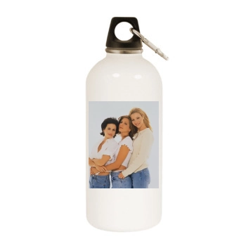 Courteney Cox White Water Bottle With Carabiner