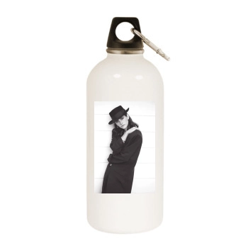 Courteney Cox White Water Bottle With Carabiner