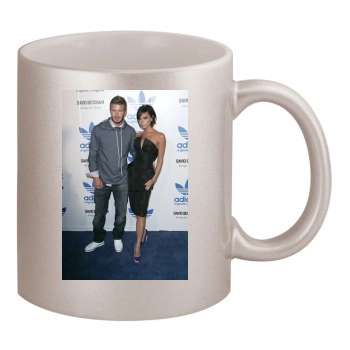 David Beckham 11oz Metallic Silver Mug