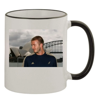 David Beckham 11oz Colored Rim & Handle Mug